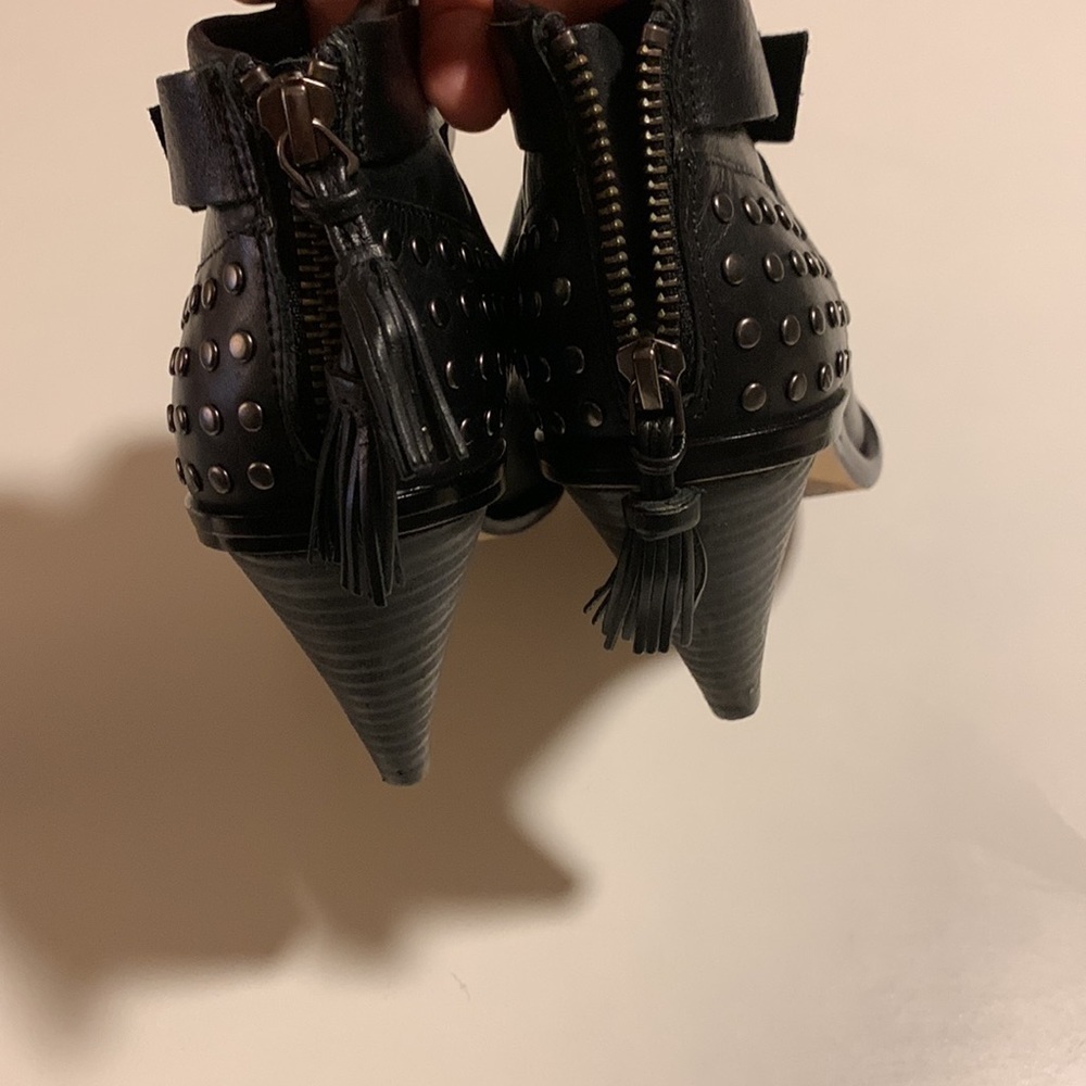 𝅺PLENTY by Tracy Reese stuffed black ankle boots size 37.5- gently used - Picture 4 of 16